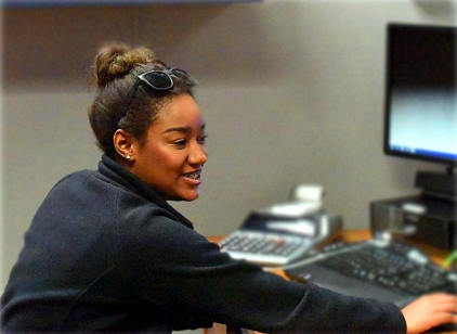 Student Using Computer